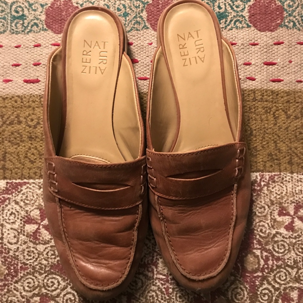 Carmel Leather Mule Loafers